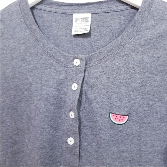 VS Pink Logo Watermelon Embroidered Long Sleeves - Picture 5 of 8